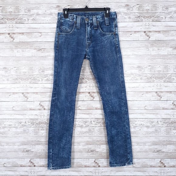 Levis 510 Mens Jeans 30x32 Skinny Fit Blue 676A